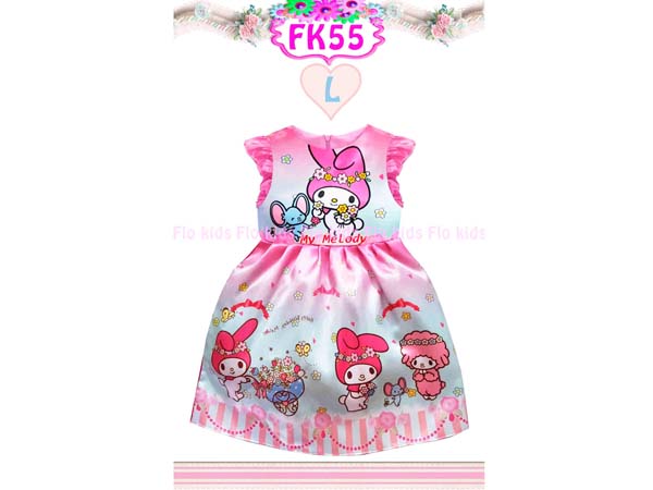 dress my melody pink anak